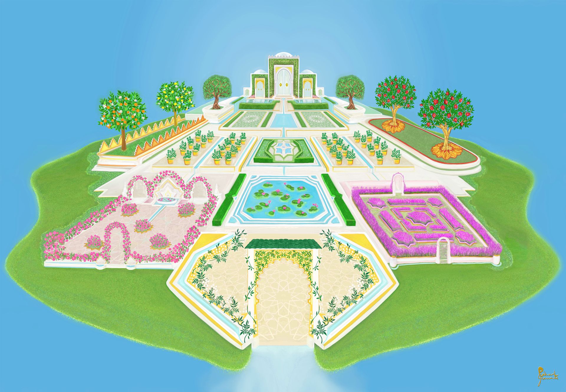 mapa jardín de las emociones